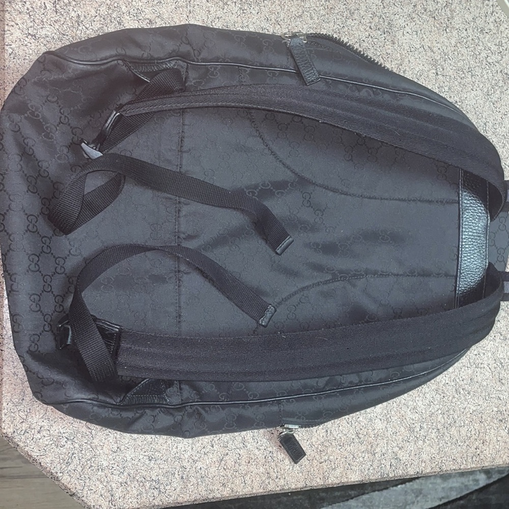 Black nylon Gucci back pack - Picture 5 of 11